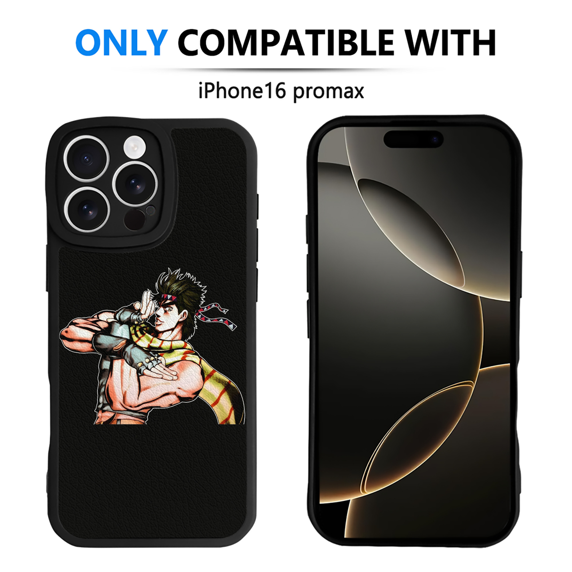 （画像用） ジョジョの奇妙な冒険 ジョセフ?ジョースター JoJo's Bizarre Adventure Joseph Joestar 【iPhone 16シリーズ対応】シリコンスマホケース（レザー調） 材質：シリコン